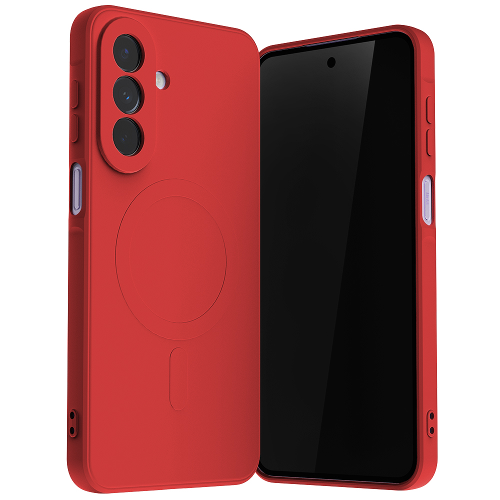 Mercury Semi-Silicone MagSafe Dėklas skirtas Samsung Galaxy A27 Raudona aprašymas - Prekės nuotrauka