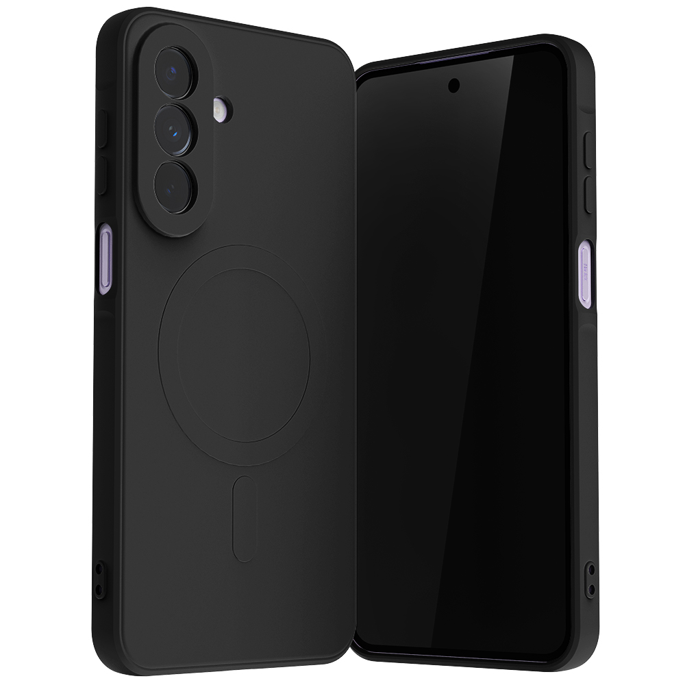 Mercury Semi-Silicone MagSafe dėklas, skirtas Samsung Galaxy A27, juodas aprašymas - Prekės nuotrauka