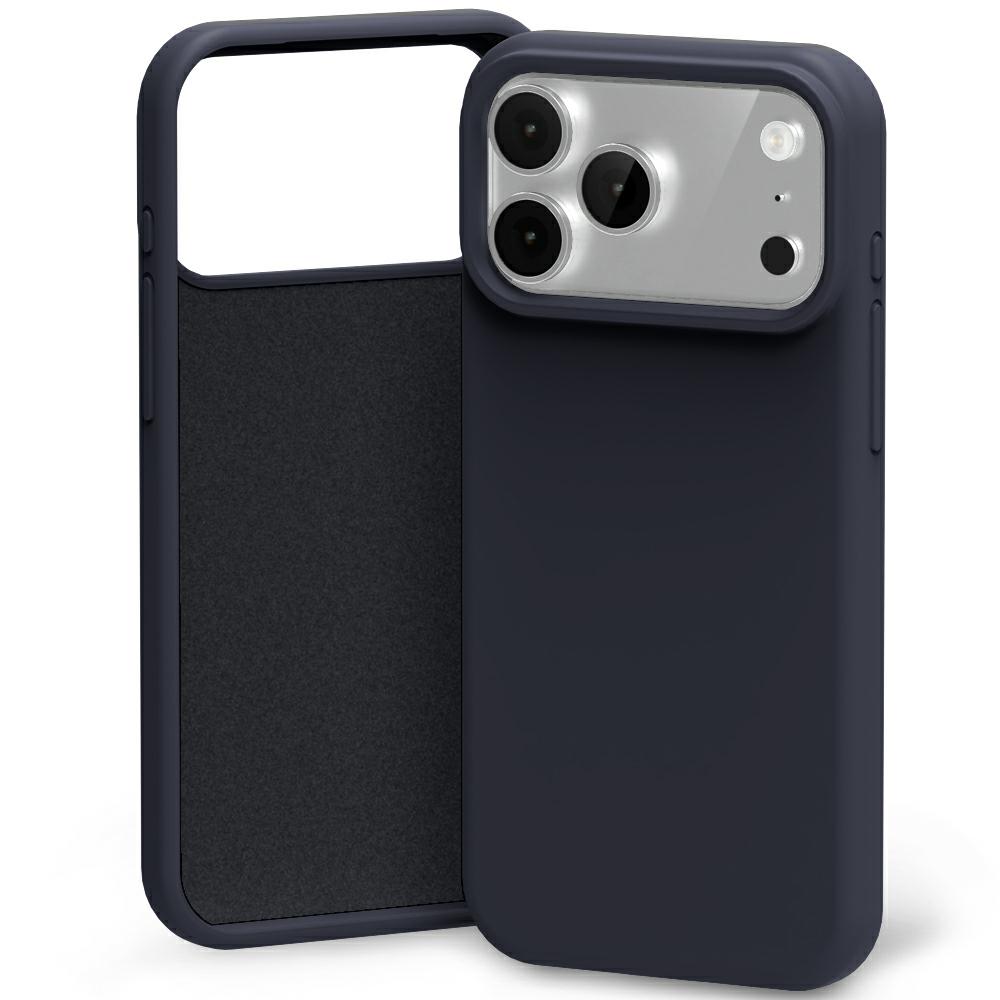 Mercury Silicone Dėklas iPhone 17 Pro Max tamsiai mėlynas aprašymas - Prekės nuotrauka