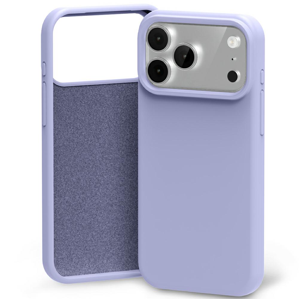 Mercury Silicone dėklas skirtas iPhone 17 Pro Lavender Gray aprašymas - Prekės nuotrauka