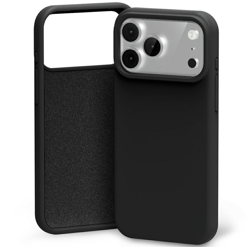 Mercury Silicone dėklas skirtas iPhone 17 Pro juodos spalvos aprašymas - Prekės nuotrauka