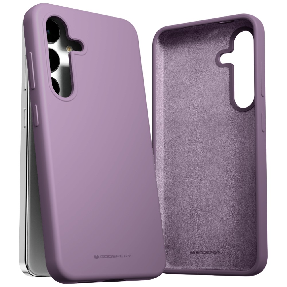 Dėklas Mercury Silicone Samsung S24+ S926 violetinės spalvos aprašymas - Prekės nuotrauka