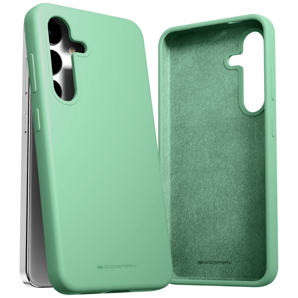 Dėklas Mercury Silicone Samsung S24+ S926 žalios spalvos aprašymas - Prekės nuotrauka
