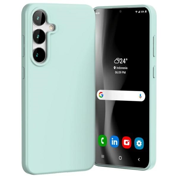 Dėklas Mercury Soft Samsung S24 FE S721 mėtų spalvos aprašymas - Prekės nuotrauka