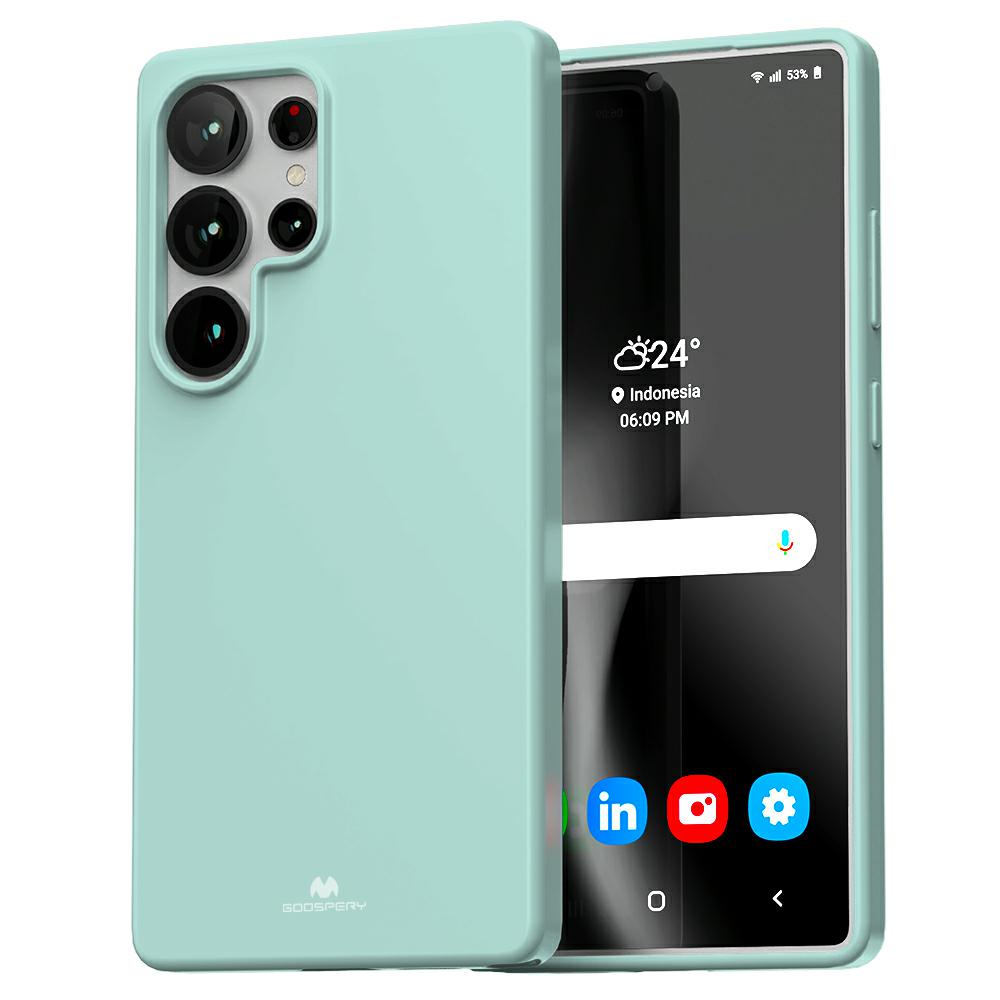 Dėklas Mercury Soft Samsung S25 Ultra S938 mėtų spalvos aprašymas - Prekės nuotrauka