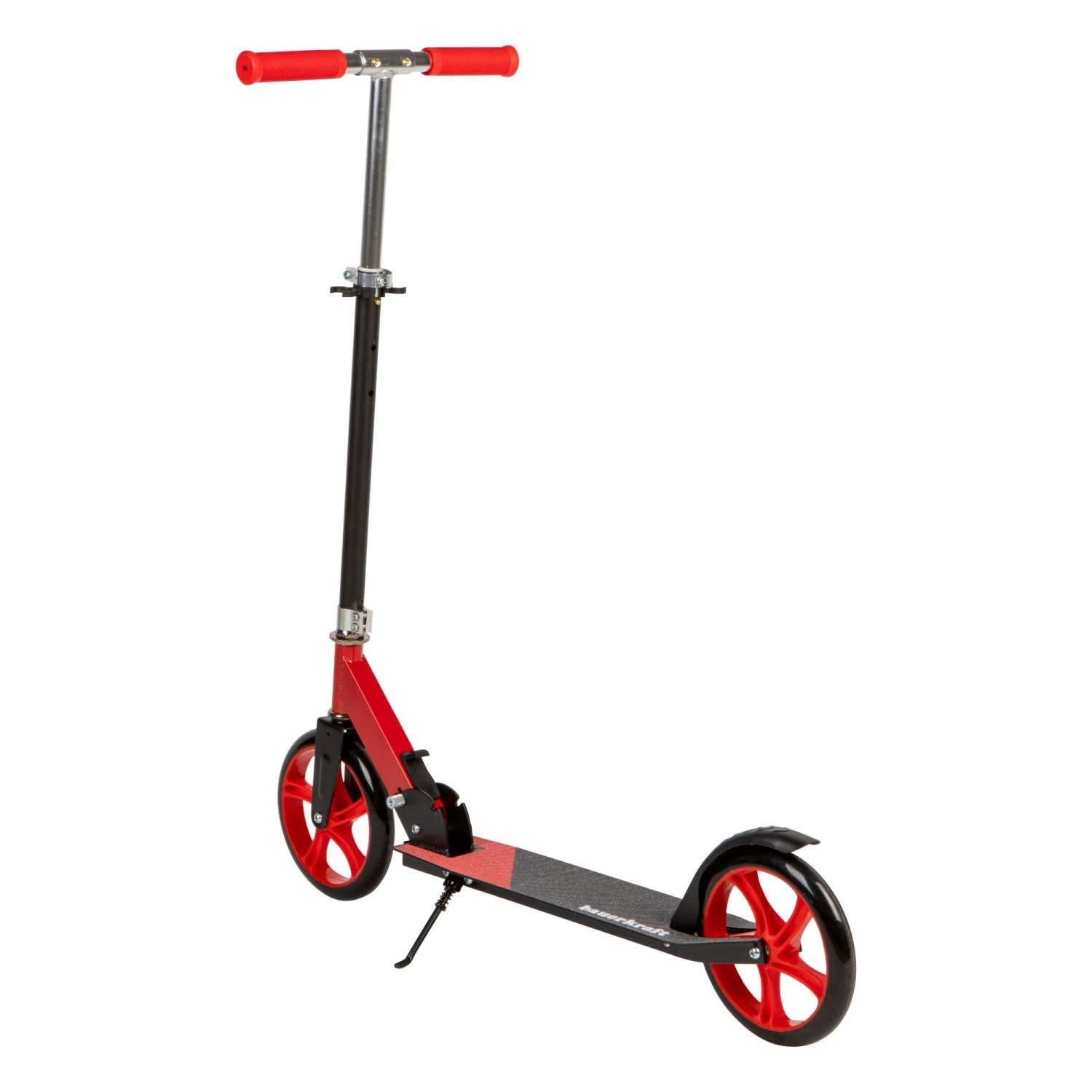 Bauerkraft Miesto paspirtukas vaikams ir paaugliams, sulankstomas, reguliuojamo aukščio 85,5–95,5 cm, ratukai 200 mm aprašymas - Prekės nuotrauka
