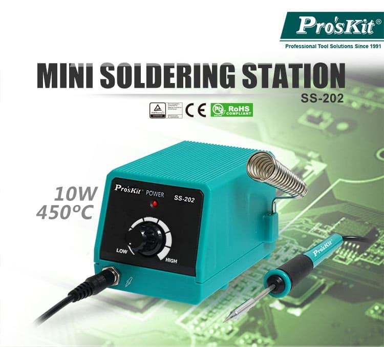 Proskit Mini litavimo stotelė 10W 230V, Pro’sKit aprašymas - Prekės nuotrauka