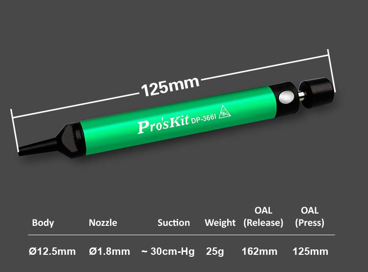 Proskit Mini lydmetalio nusiurbėjas, Pro’sKit aprašymas - Prekės nuotrauka