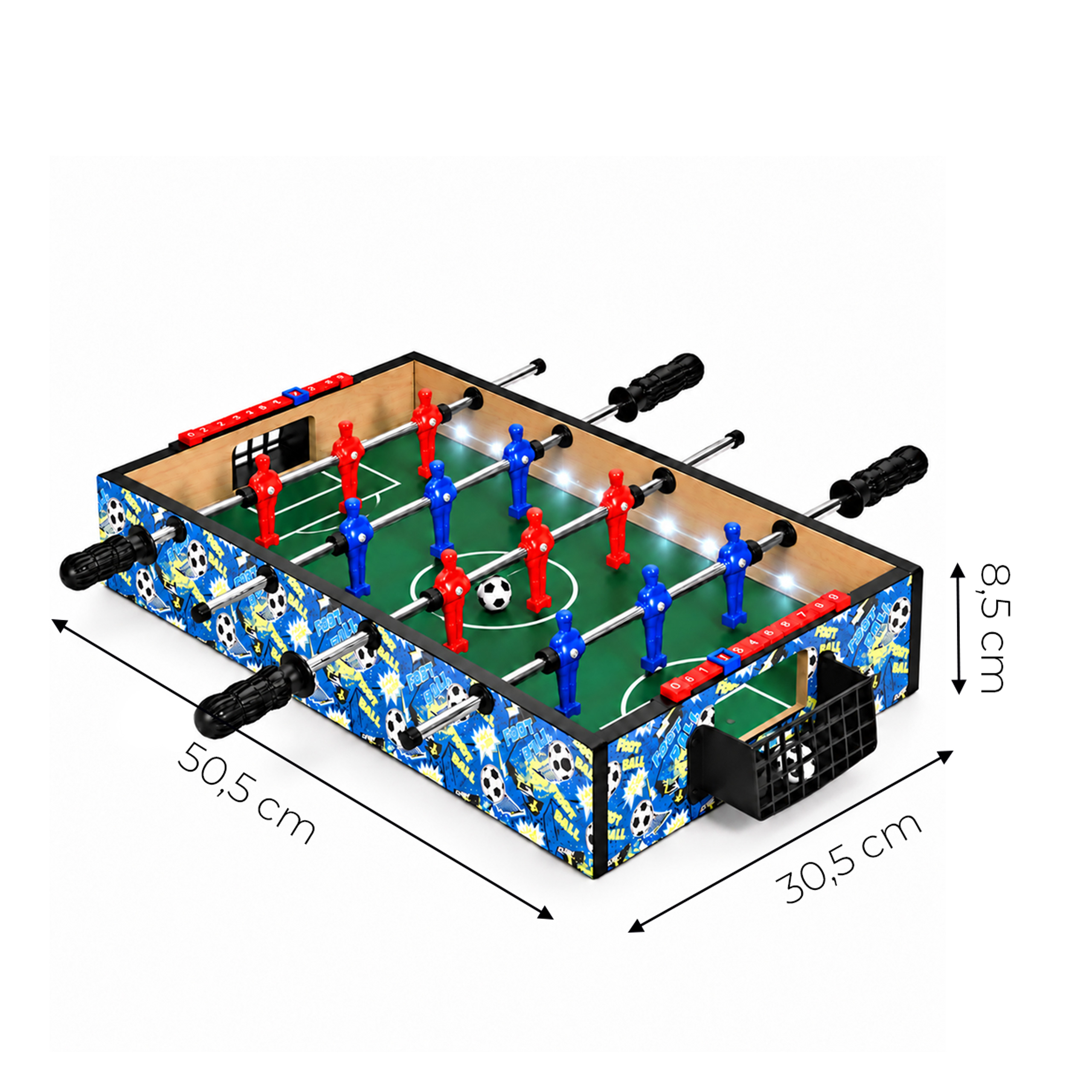 Mini stalo futbolas 50×30 cm stalo futbolo žaidimas vaikams ECOTOYS aprašymas - Prekės nuotrauka