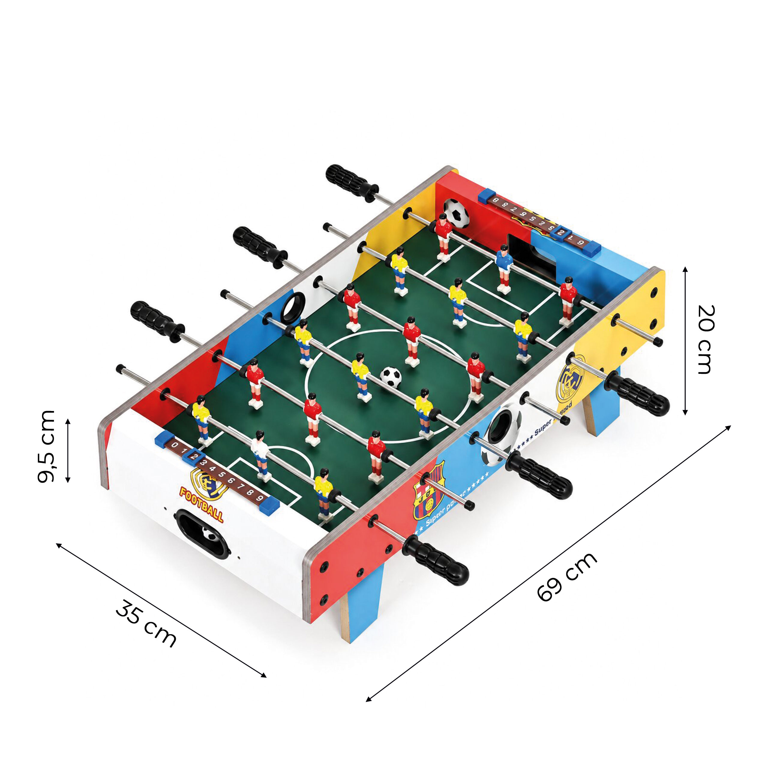 Mini stalo futbolas 70×35 cm stalo futbolo žaidimas vaikams ECOTOYS aprašymas - Prekės nuotrauka