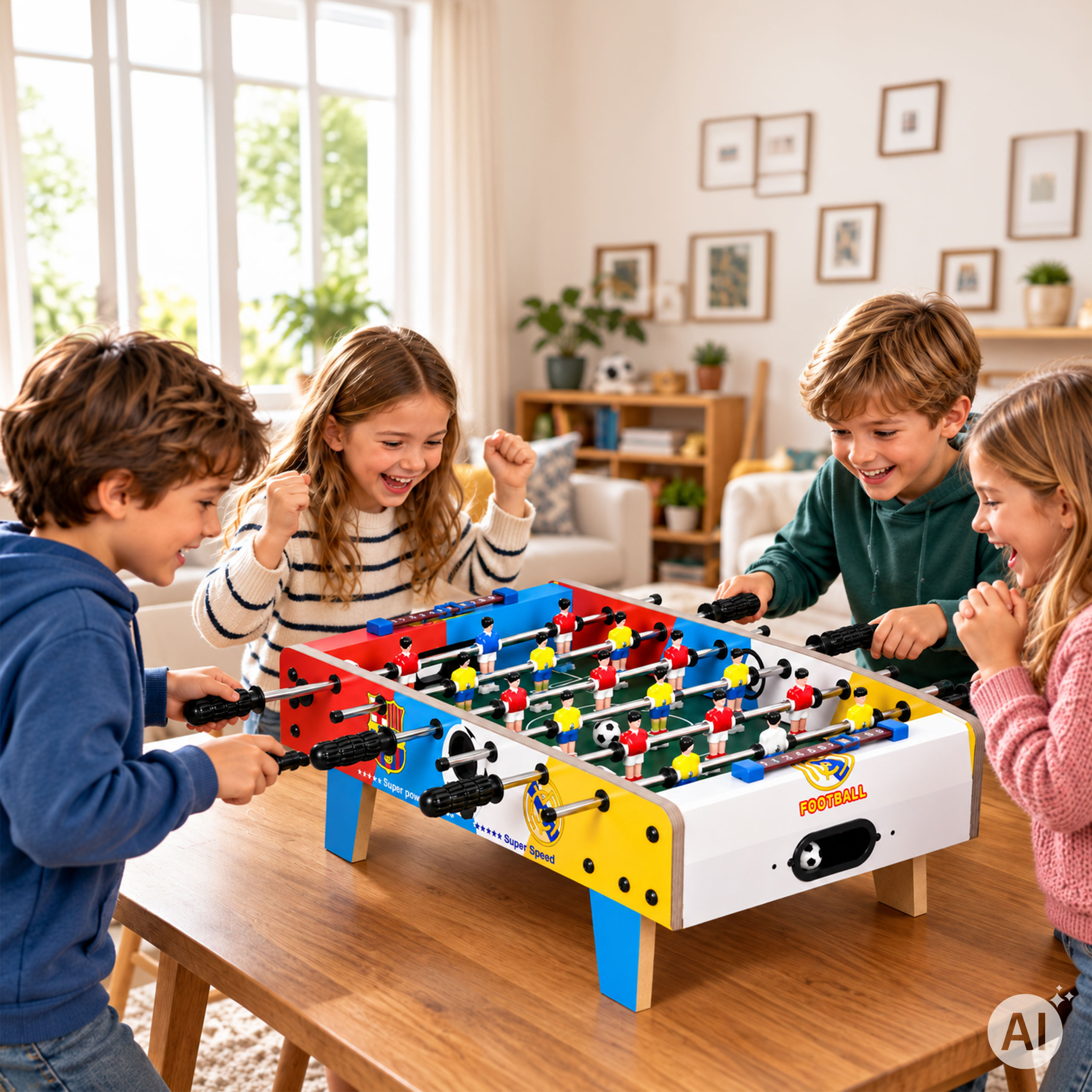 Mini stalo futbolas 70×35 cm stalo futbolo žaidimas vaikams ECOTOYS aprašymas - Prekės nuotrauka