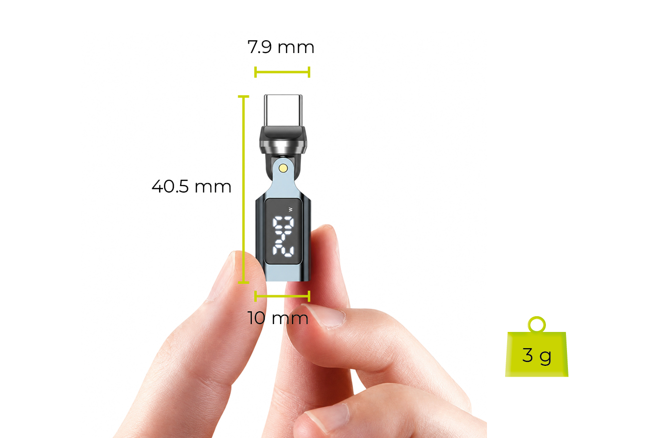 Mobile Origin 240W Ekranas USB-C Rotation 540° Adapteris CB15 aprašymas - Prekės nuotrauka