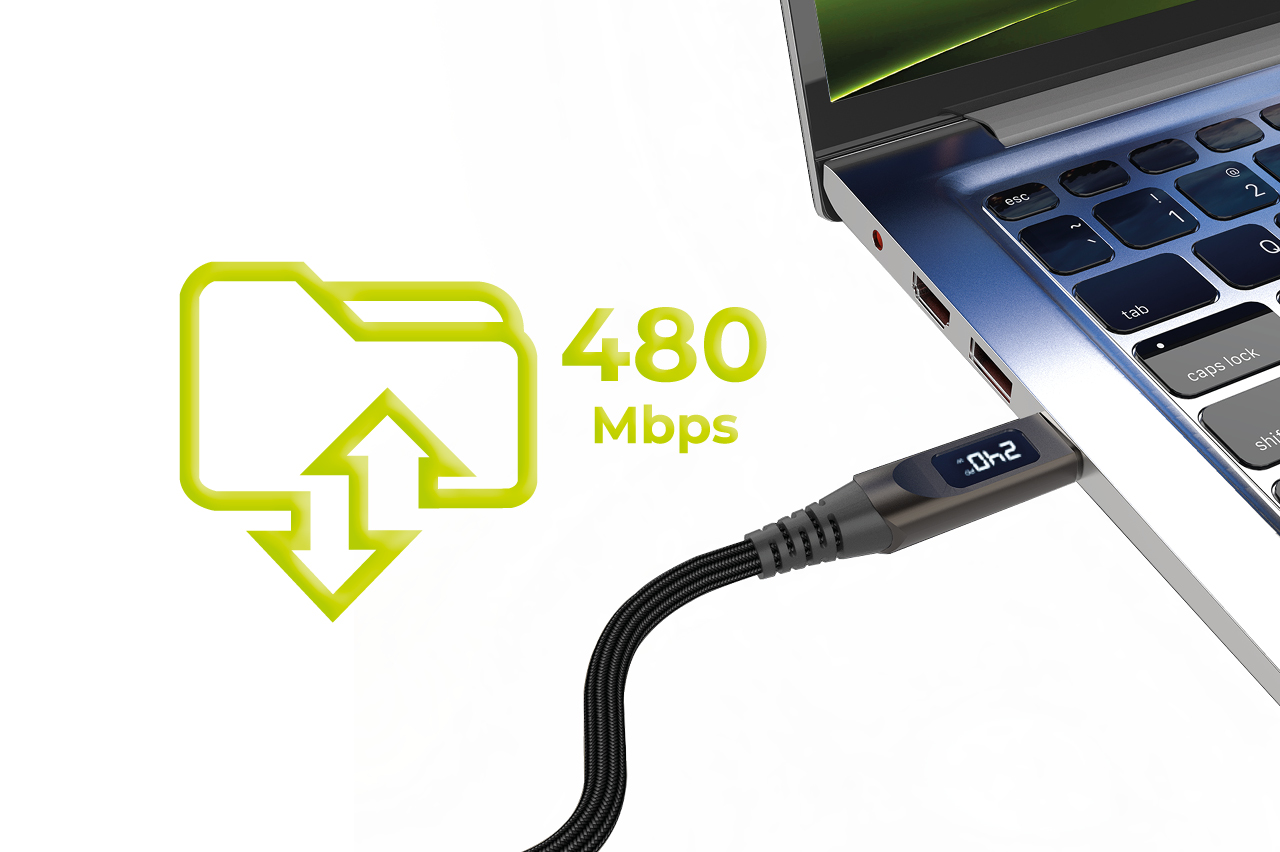 Mobile Origin 240W ekrano laidas USB-C į USB-C 1.5m CB4 aprašymas - Prekės nuotrauka
