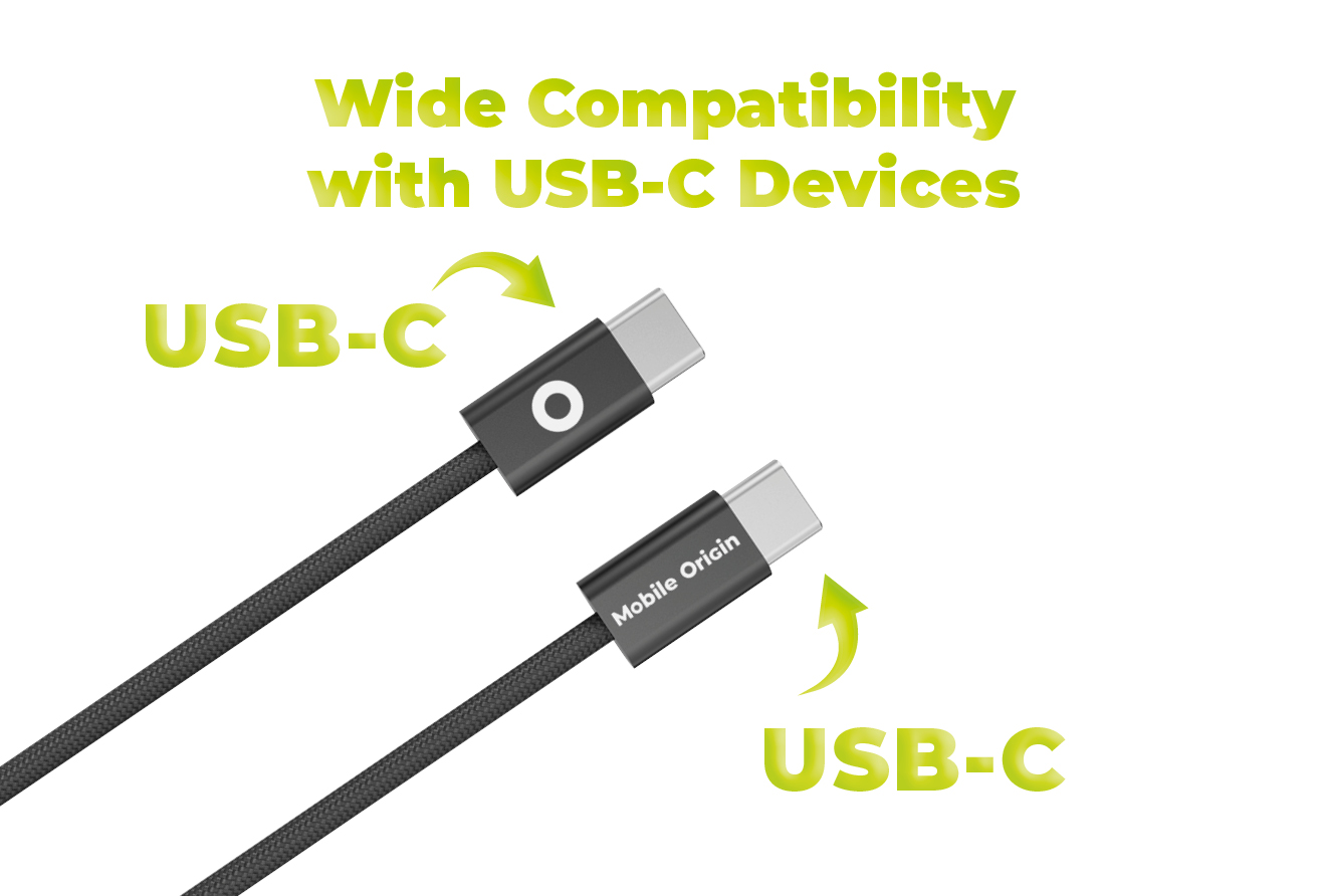 „Mobile Origin“ 60 W itin plonas USB-C į USB-C laidas, 1 m, CB11, Juodas aprašymas - Prekės nuotrauka „Mobile Origin“ 60 W itin plonas USB-C į USB-C laidas, 1 m, CB11, Juodas aprašymas - Prekės nuotrauka