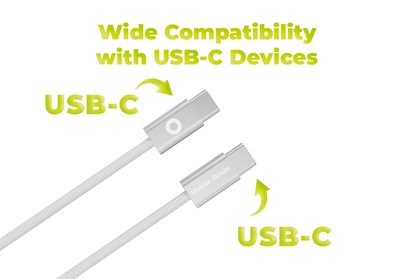 „Mobile Origin“ 60 W itin plonas USB-C į USB-C kabelis, 1 m, CB11 Baltas aprašymas - Prekės nuotrauka „Mobile Origin“ 60 W itin plonas USB-C į USB-C kabelis, 1 m, CB11 Baltas aprašymas - Prekės nuotrauka