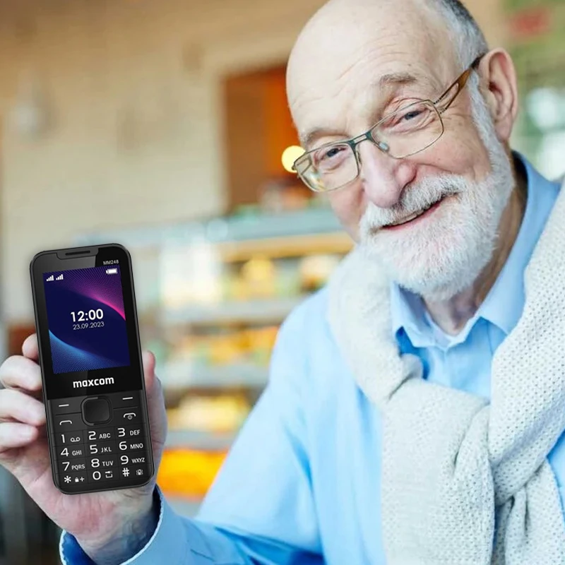 Mobilusis telefonas Maxcom MM248 juodos spalvos aprašymas - Prekės nuotrauka Mobilusis telefonas Maxcom MM248 juodos spalvos aprašymas - Prekės nuotrauka