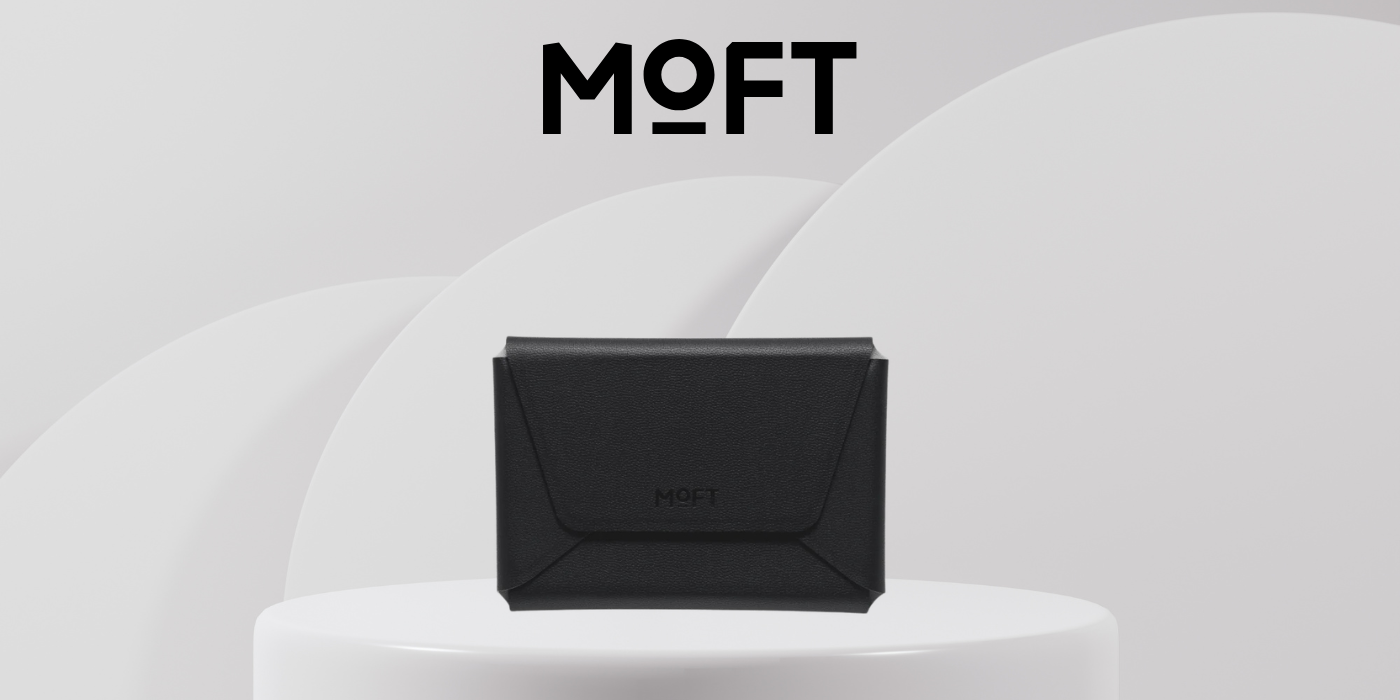 Dėklas Moft Agile Travel MagSafe magnetinė piniginė trikojui, juodos spalvos aprašymas - Prekės nuotrauka