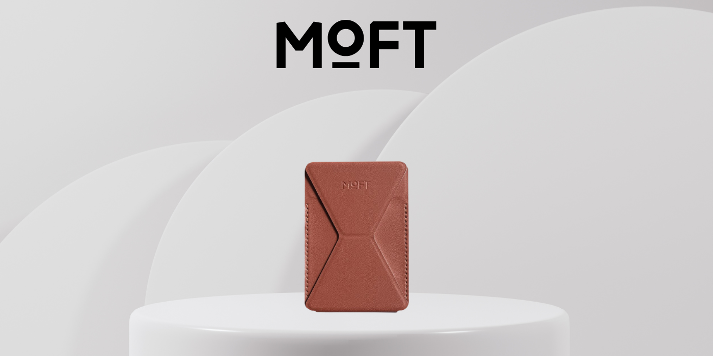 Moft Movas Self-Adhesive Wallet and Phone Stand ruda aprašymas - Prekės nuotrauka