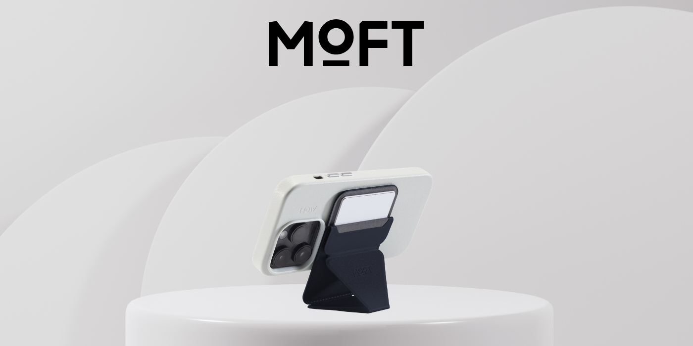 Dėklas „Moft Movas Snap-On MagSafe“ magnetinė piniginė ir telefono laikiklis, tamsiai mėlynas aprašymas - Prekės nuotrauka