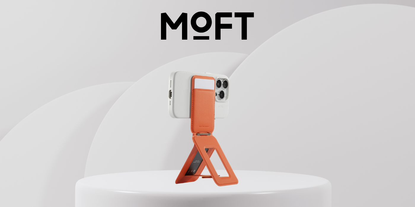 Dėklas Moft Movas Snap trikojis, MagSafe magnetinė piniginė ir telefono stovas, sunrise spalvos aprašymas - Prekės nuotrauka