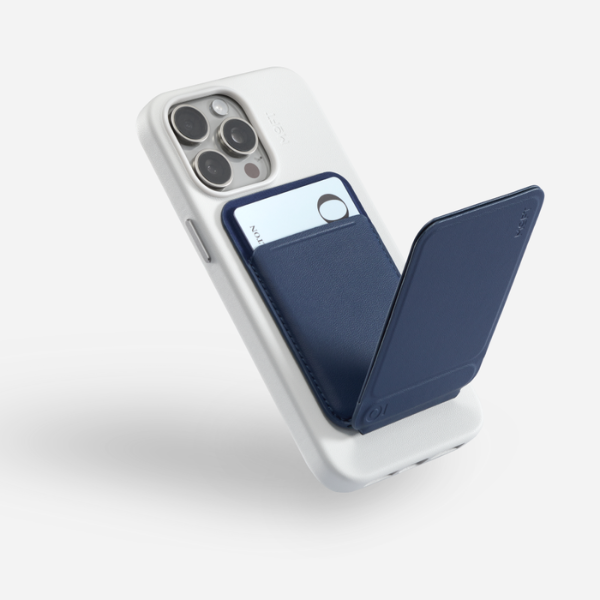 Dėklas „Moft Movas Snap Tripod MagSafe“ magnetinis piniginės ir telefono stovas, tamsiai mėlynas aprašymas - Prekės nuotrauka Dėklas „Moft Movas Snap Tripod MagSafe“ magnetinis piniginės ir telefono stovas, tamsiai mėlynas aprašymas - Prekės nuotrauka