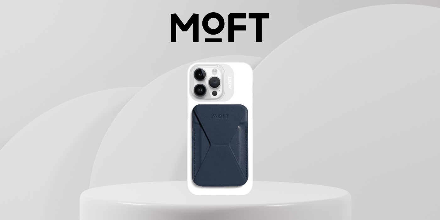 Moft X Mini lipni piniginė ir telefono stovas, tamsiai mėlyna aprašymas - Prekės nuotrauka