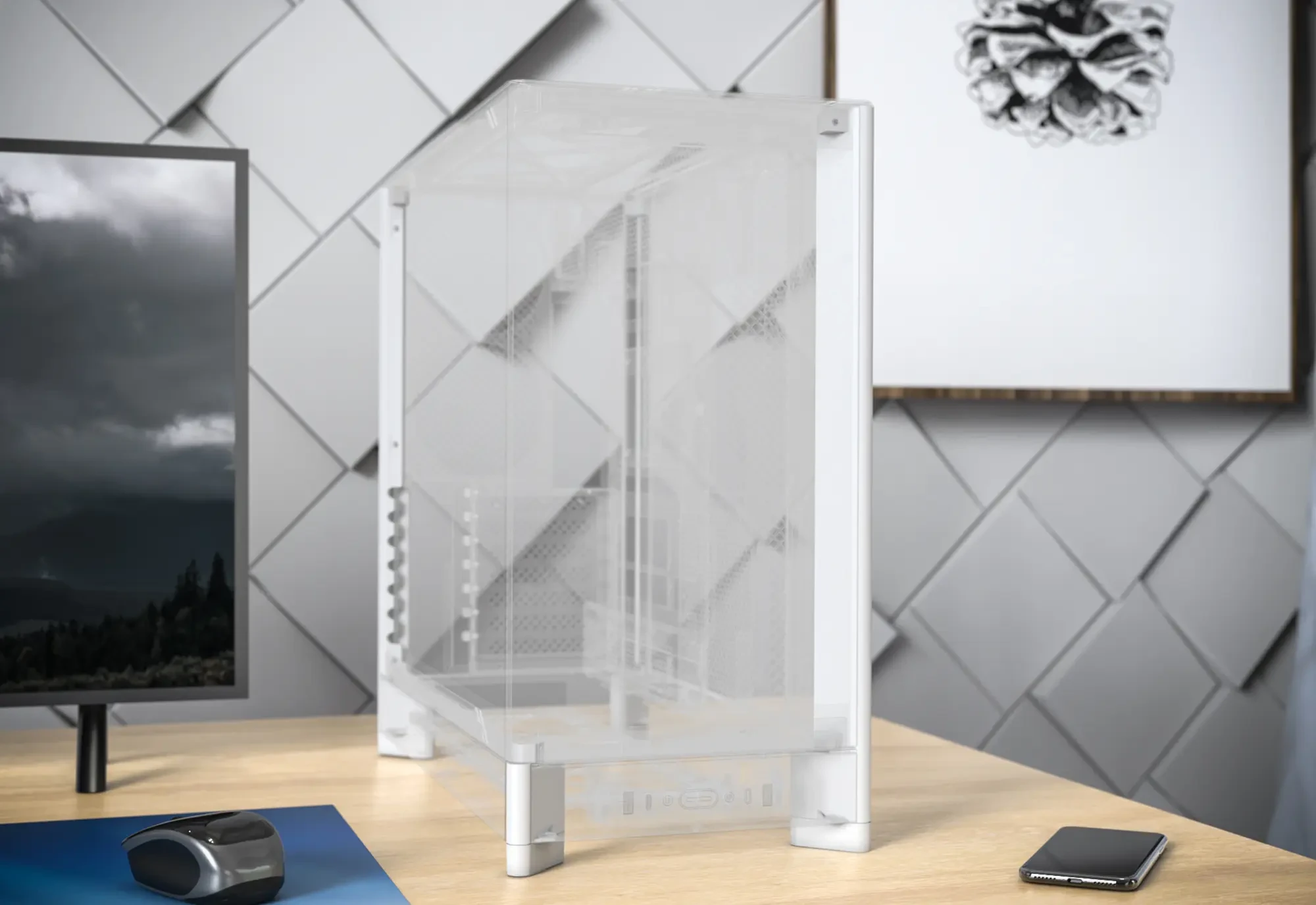 Montech HS02 PC-kompiuterio korpusas, Midi-Tower, ATX, Tempered Glass, ARGB – juodos spalvos aprašymas - Prekės nuotrauka Montech HS02 PC-kompiuterio korpusas, Midi-Tower, ATX, Tempered Glass, ARGB – juodos spalvos aprašymas - Prekės nuotrauka