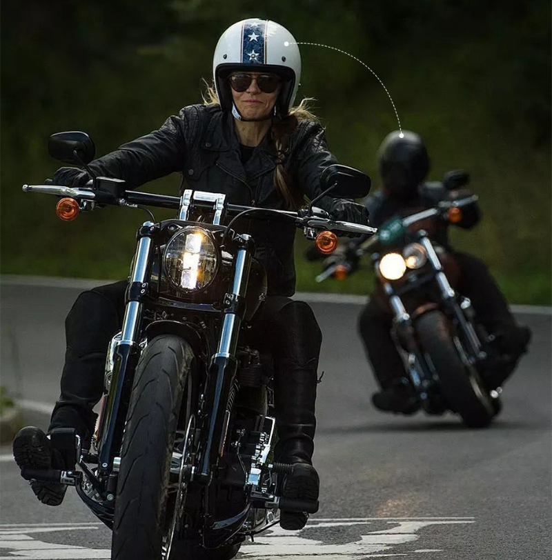 Motociklininko ausinės su mikrofonu AWEI VS-6 juodos spalvos aprašymas - Prekės nuotrauka
