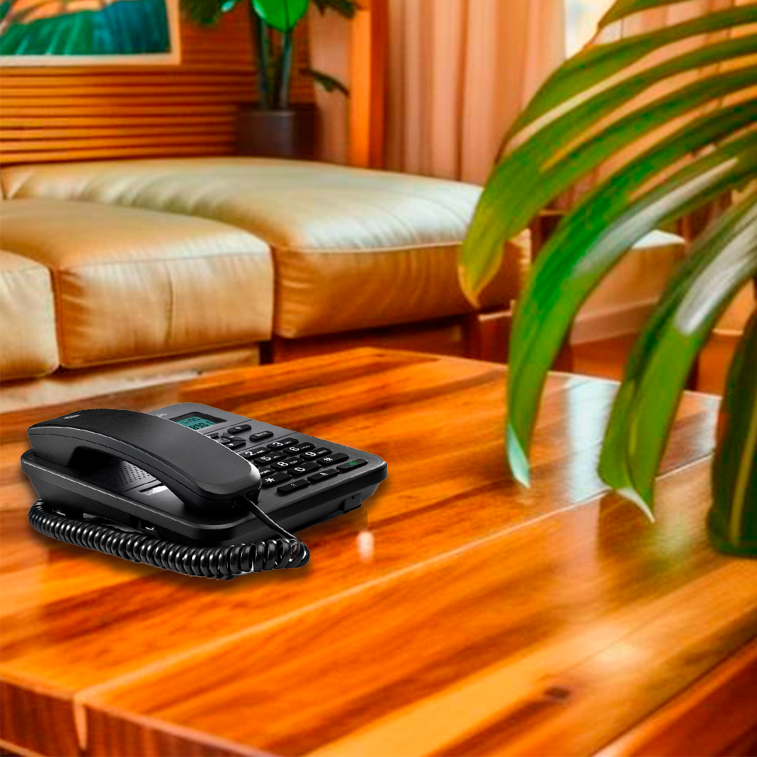 Motorola CT202 landline phone juodos spalvos aprašymas - Prekės nuotrauka