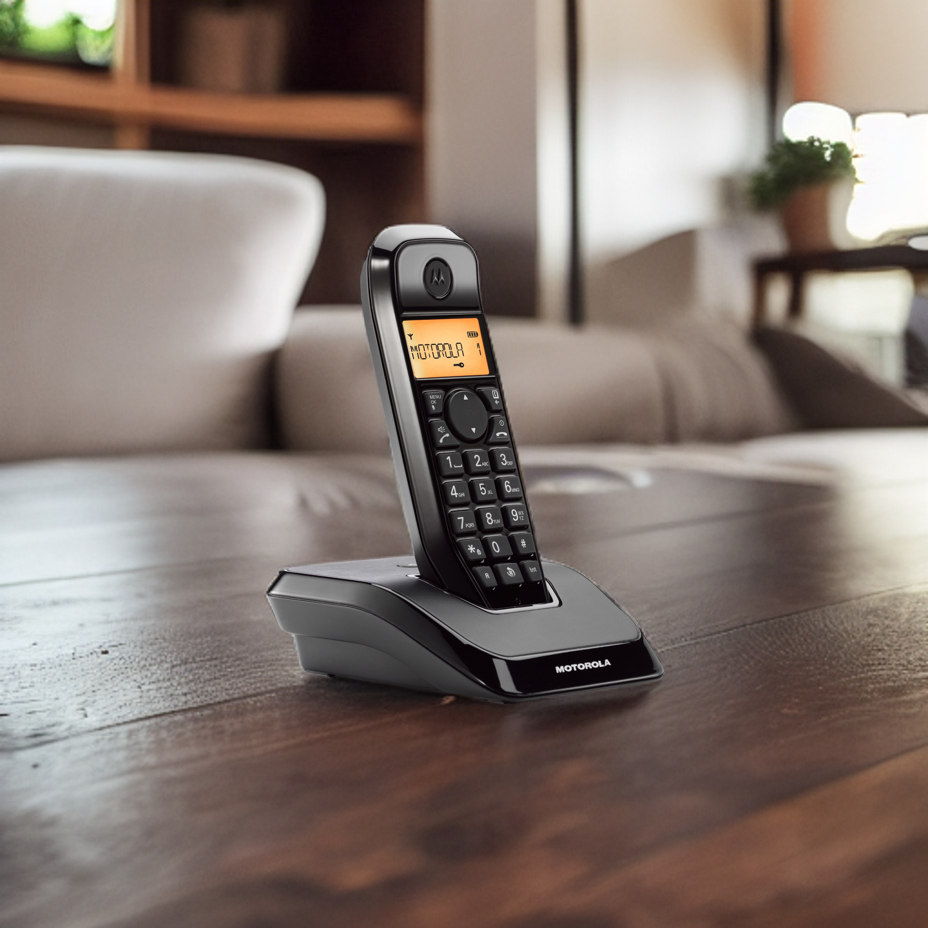 Motorola S1202 belaidžių fiksuoto ryšio telefonų komplektas 2 vnt. juodos spalvos aprašymas - Prekės nuotrauka