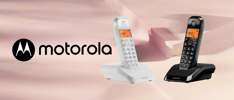 Motorola S1202 belaidžių fiksuoto ryšio telefonų komplektas 2 vnt. juodos spalvos aprašymas - Prekės nuotrauka