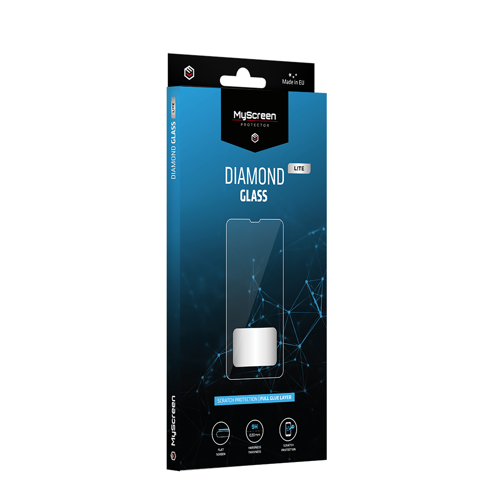 MyScreen MS Diamond Glass Lite iPhone 12/12 Pro 6.1″ grūdintas stiklas plokščias Lite aprašymas - Prekės nuotrauka