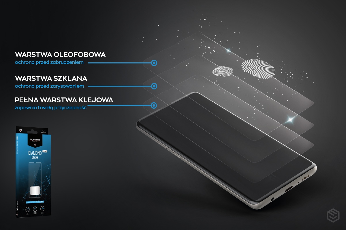 MyScreen MS Diamond Glass Lite iPhone 12/12 Pro 6.1″ grūdintas stiklas plokščias Lite aprašymas - Prekės nuotrauka
