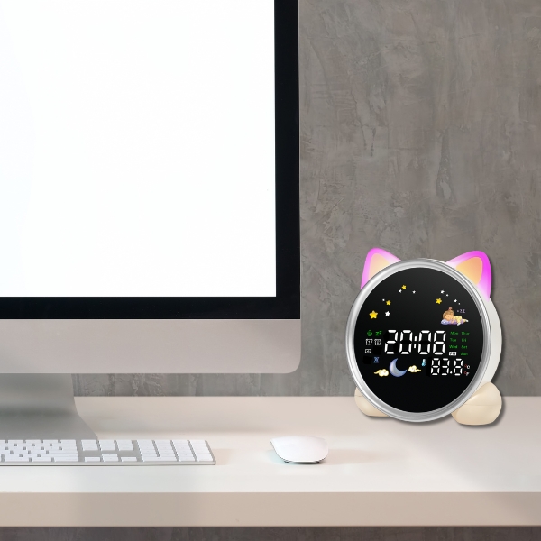 Beline Multifunction alarm clock MajesticLine baltos spalvos aprašymas - Prekės nuotrauka