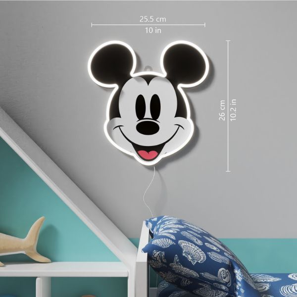 Neon Yellowpop Disney Mickey margintas veidas aprašymas - Prekės nuotrauka