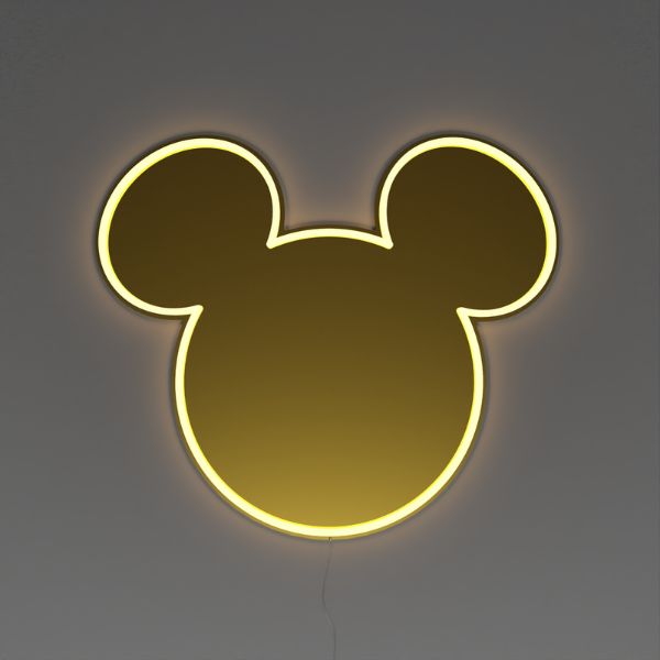 Lubinis šviestuvas Neon Yellowpop Disney Mickey Mirror auksinė aprašymas - Prekės nuotrauka Lubinis šviestuvas Neon Yellowpop Disney Mickey Mirror auksinė aprašymas - Prekės nuotrauka
