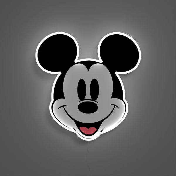 Yellowpop Neoninis geltonasis „Disney“ Mikio atspausdintas veidas aprašymas - Prekės nuotrauka Yellowpop Neoninis geltonasis „Disney“ Mikio atspausdintas veidas aprašymas - Prekės nuotrauka