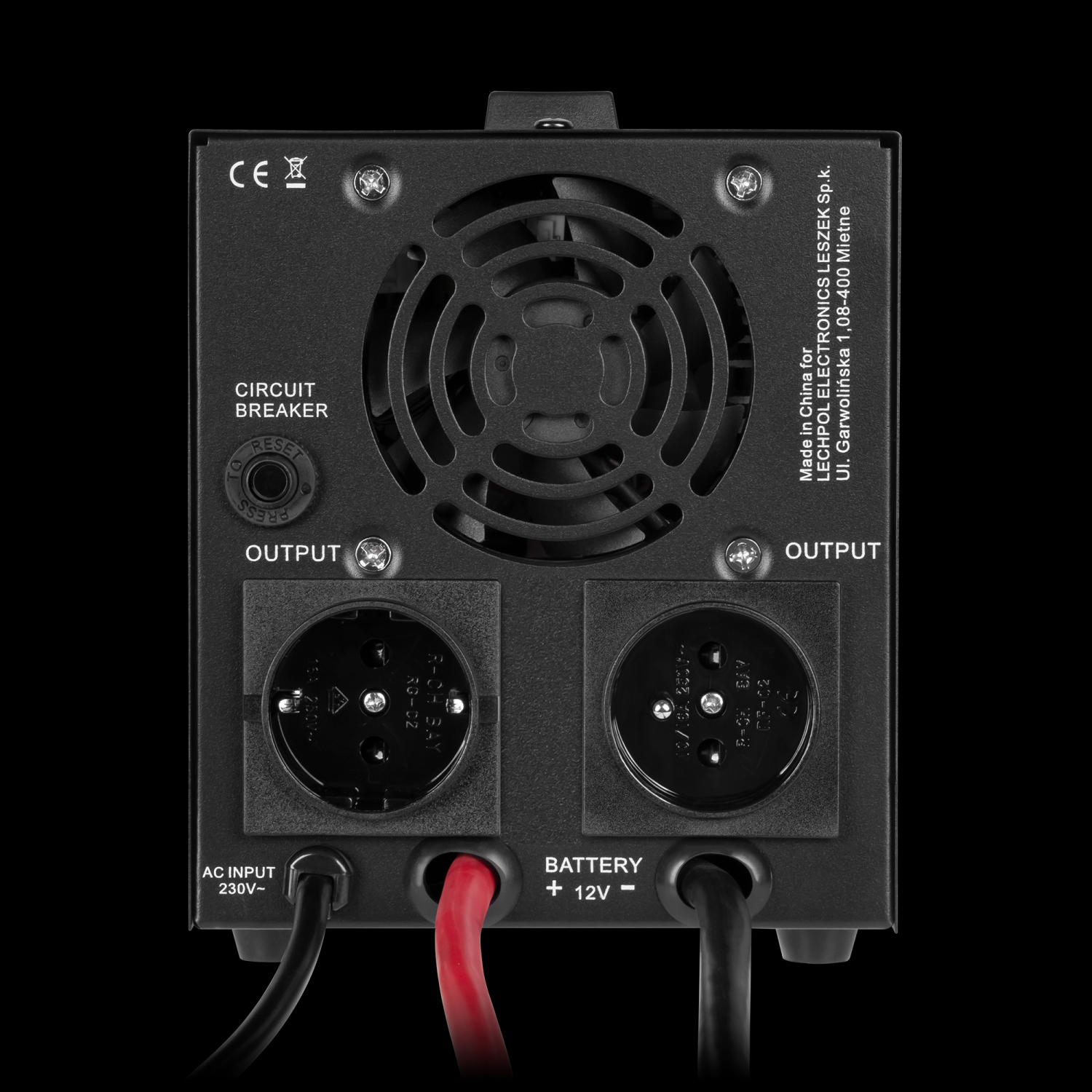 Rebel Nepertraukiamo maitinimo šaltinis 12V/230Vac 800VA/500W, UPS, sinusas, kilnojamas, POWER-800-LFP4 aprašymas - Prekės nuotrauka