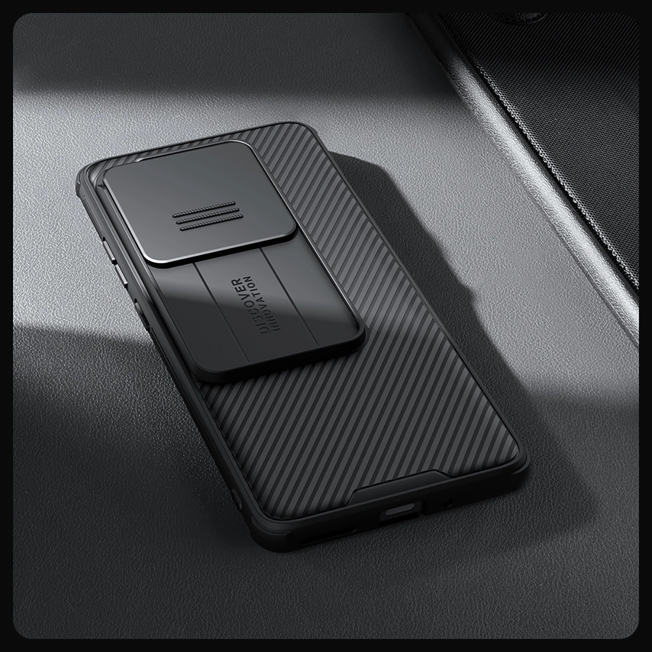 Nillkin CamShield Pro OnePlus Ace 3 / 12R - dėklas telefonui juodos spalvos aprašymas - Prekės nuotrauka