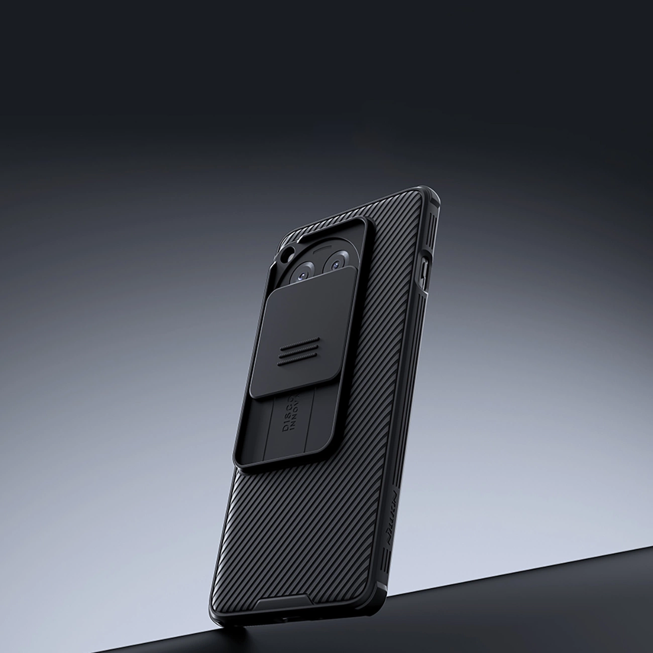 Nillkin CamShield Pro OnePlus Ace 3 / 12R - dėklas telefonui juodos spalvos aprašymas - Prekės nuotrauka