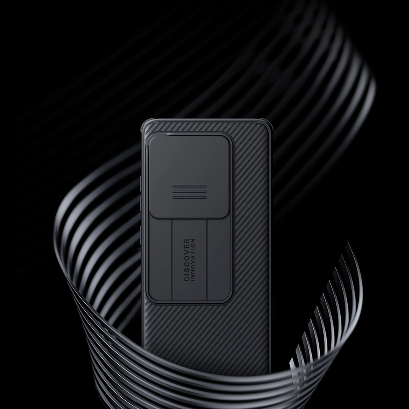 Nillkin CamShield Pro OnePlus Ace 3 / 12R - dėklas telefonui juodos spalvos aprašymas - Prekės nuotrauka