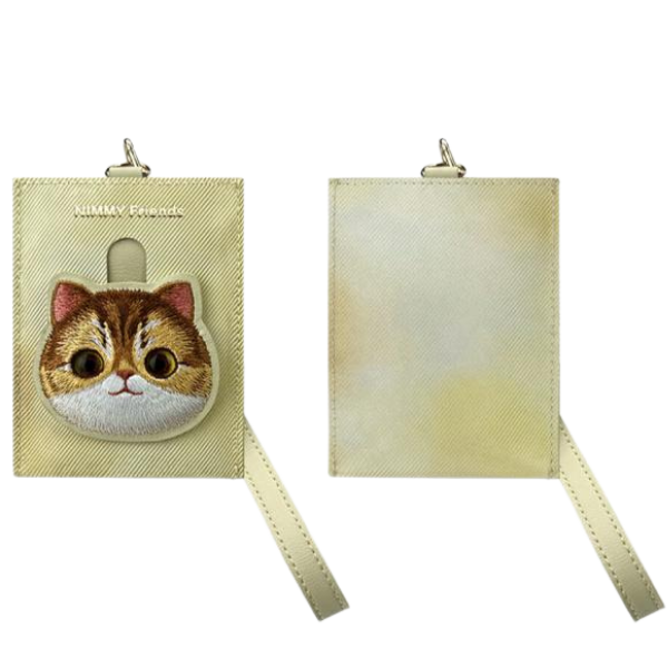Nimmy 3in1 rinkinys telefono krepšys + piniginė + dėklas lokatoriui khaki Big Eyed Pet 2.0 Cat aprašymas - Prekės nuotrauka