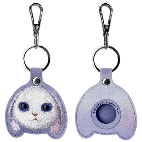 Nimmy 3in1 Set phone bag + wallet + locator case violetinė Big Eyed Pet 2.0 Rabbit aprašymas - Prekės nuotrauka