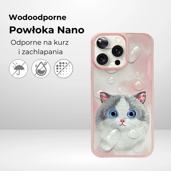 Nimmy Apple iPhone 15 Pro Max 6.7 dėklas telefonui rožinės spalvos Big Eyed Pet 2.0 Cat aprašymas - Prekės nuotrauka Nimmy Apple iPhone 15 Pro Max 6.7 dėklas telefonui rožinės spalvos Big Eyed Pet 2.0 Cat aprašymas - Prekės nuotrauka
