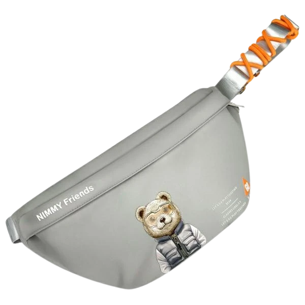 Nimmy krepšys ant rėmo pilkos spalvos Crossbody Cool&Cute 2.0 Bear aprašymas - Prekės nuotrauka Nimmy krepšys ant rėmo pilkos spalvos Crossbody Cool&Cute 2.0 Bear aprašymas - Prekės nuotrauka