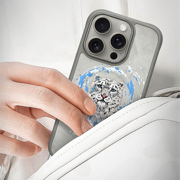 Nimmy Panther MagSafe dėklas iPhone 16 šviesiai pilkos spalvos aprašymas - Prekės nuotrauka