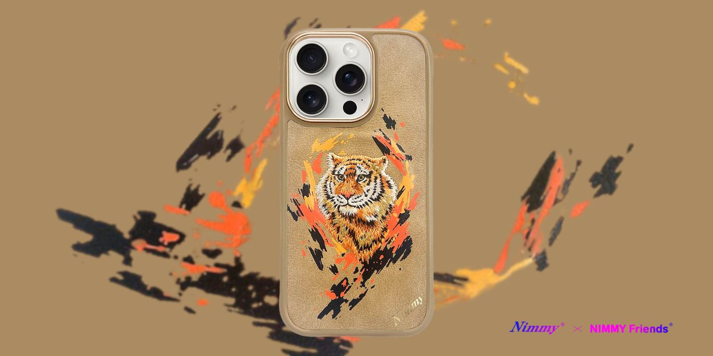 Nimmy Tiger MagSafe dėklas iPhone 16 Pro šviesiai rudos spalvos aprašymas - Prekės nuotrauka