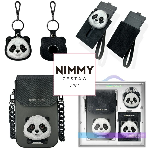 Nimmy Rinkinys 3in1 dėklas telefonui + krepšys + daiktų ieškikliui dėklas telefonui juodos spalvos Big Eyed Pet 2.0 Panda aprašymas - Prekės nuotrauka Nimmy Rinkinys 3in1 dėklas telefonui + krepšys + daiktų ieškikliui dėklas telefonui juodos spalvos Big Eyed Pet 2.0 Panda aprašymas - Prekės nuotrauka