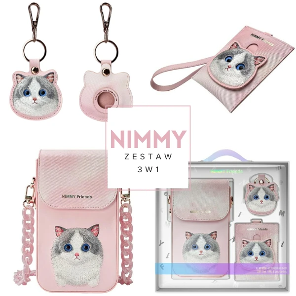 Nimmy Rinkinys 3in1 dėklas telefonui + krepšys + daiktų ieškikliui dėklas telefonui rožinės spalvos Big Eyed Pet 2.0 Cat aprašymas - Prekės nuotrauka Nimmy Rinkinys 3in1 dėklas telefonui + krepšys + daiktų ieškikliui dėklas telefonui rožinės spalvos Big Eyed Pet 2.0 Cat aprašymas - Prekės nuotrauka