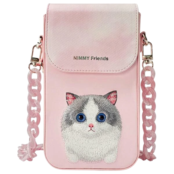 Nimmy Rinkinys 3in1 dėklas telefonui + krepšys + daiktų ieškikliui dėklas telefonui rožinės spalvos Big Eyed Pet 2.0 Cat aprašymas - Prekės nuotrauka Nimmy Rinkinys 3in1 dėklas telefonui + krepšys + daiktų ieškikliui dėklas telefonui rožinės spalvos Big Eyed Pet 2.0 Cat aprašymas - Prekės nuotrauka
